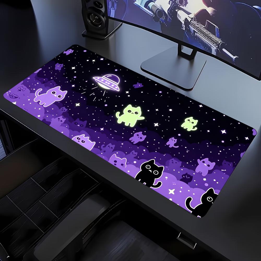 Tradescantia Purple - Grand tapis de souris étendu avec