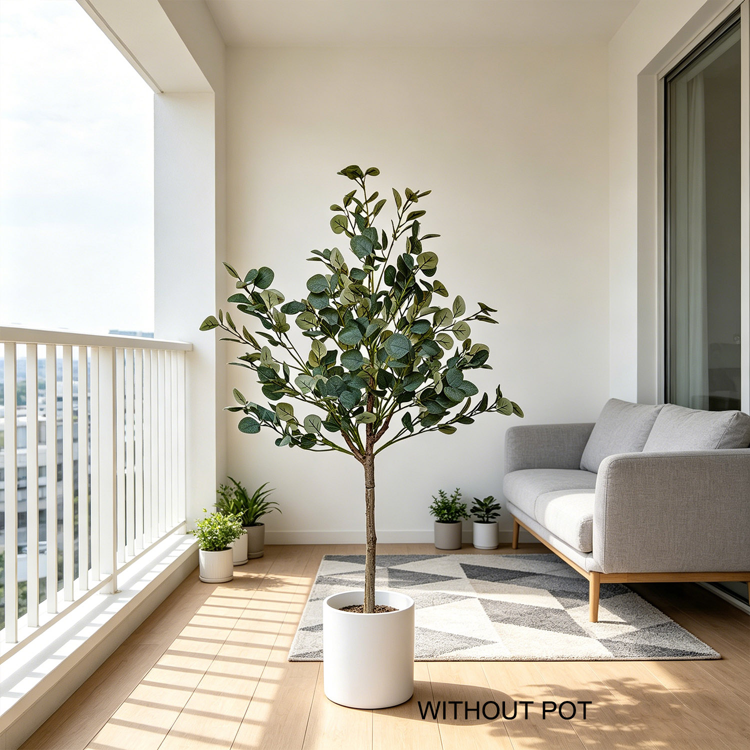 Dracaena Marginata - Plante artificielle d'eucalyptus de 140 cm